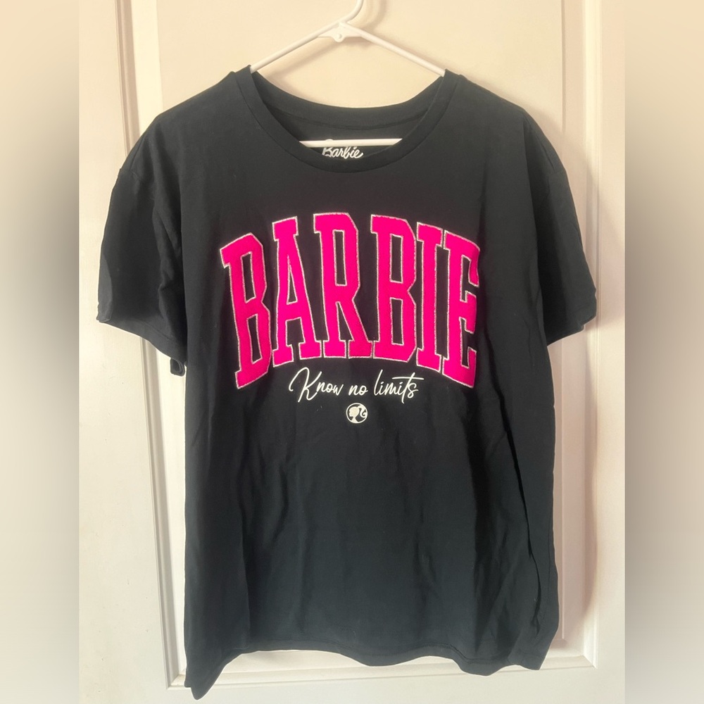 Barbie Know No Limits Tee in Black with Hot Pink Accents